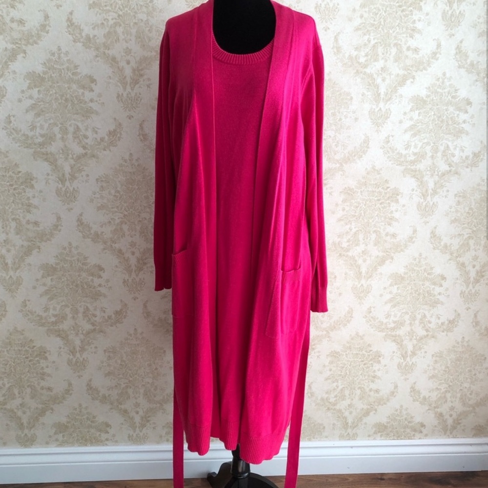 Joan Rivers cardigan sweater dress
